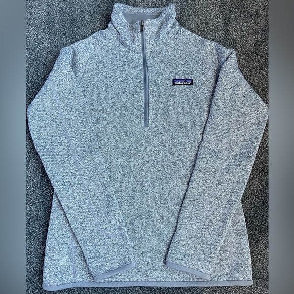 Patagonia~Women’s~Better Sweater~ Quarter Zip Fleece~EUC~Birch White~Sz Small - Picture 5 of 12